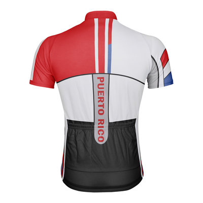 Customized Men's Puerto Rico Short Sleeve Cycling Jersey