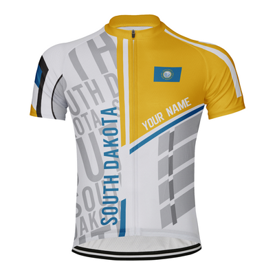 Custom South Dakota Men's Short Sleeve Cycling Jersey