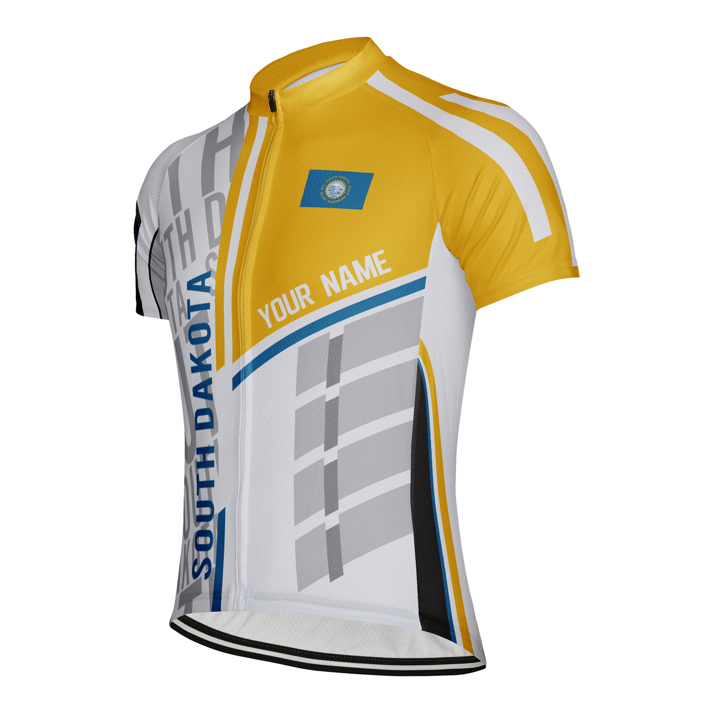 Custom South Dakota Men's Short Sleeve Cycling Jersey