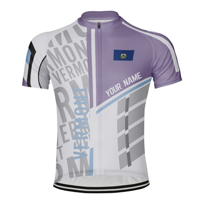 Custom Vermont Men's Short Sleeve Cycling Jersey