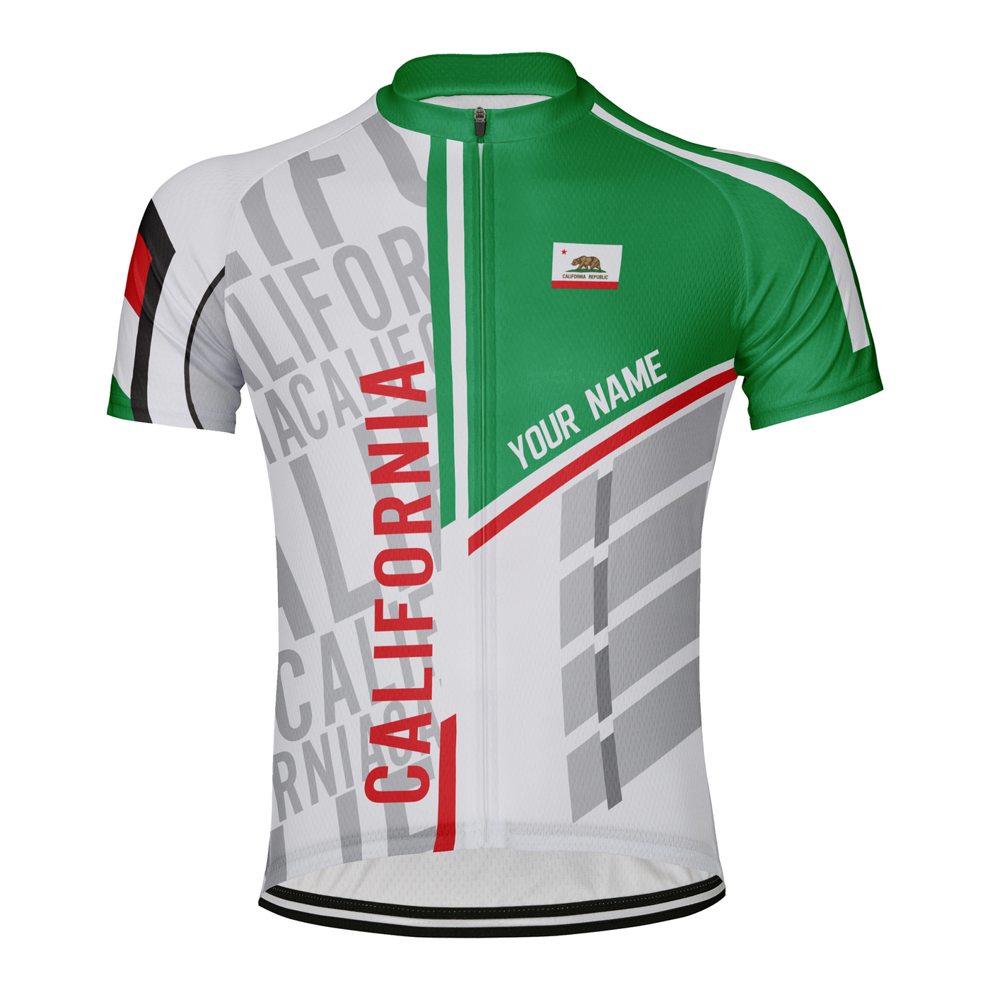 Customized California  Men's Cycling Jersey Short Sleeve
