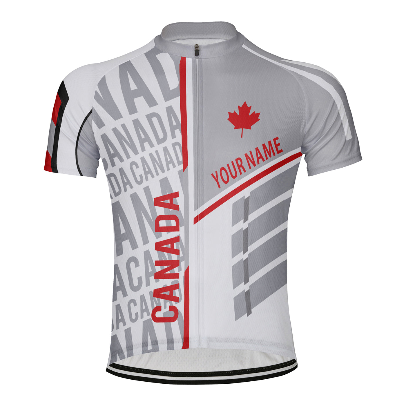 Customized Canada Men's Cycling Jersey Short Sleeve
