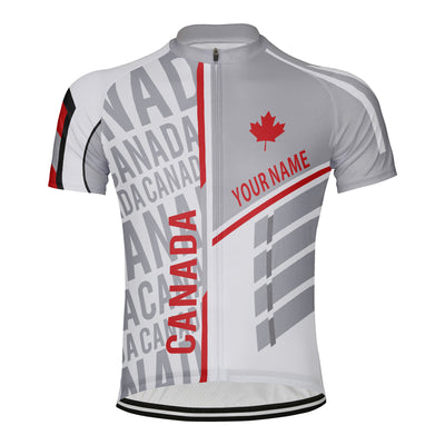 Customized Canada Men's Cycling Jersey Short Sleeve