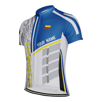 Customized Colombia Men's Cycling Jersey Short Sleeve
