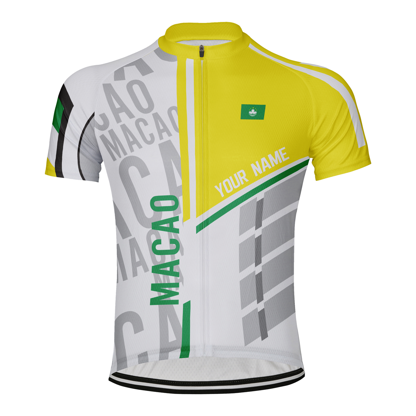 Customized Macao Men's Cycling Jersey Short Sleeve