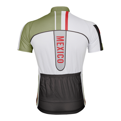 Customized Mexico Men's Cycling Jersey Short Sleeve