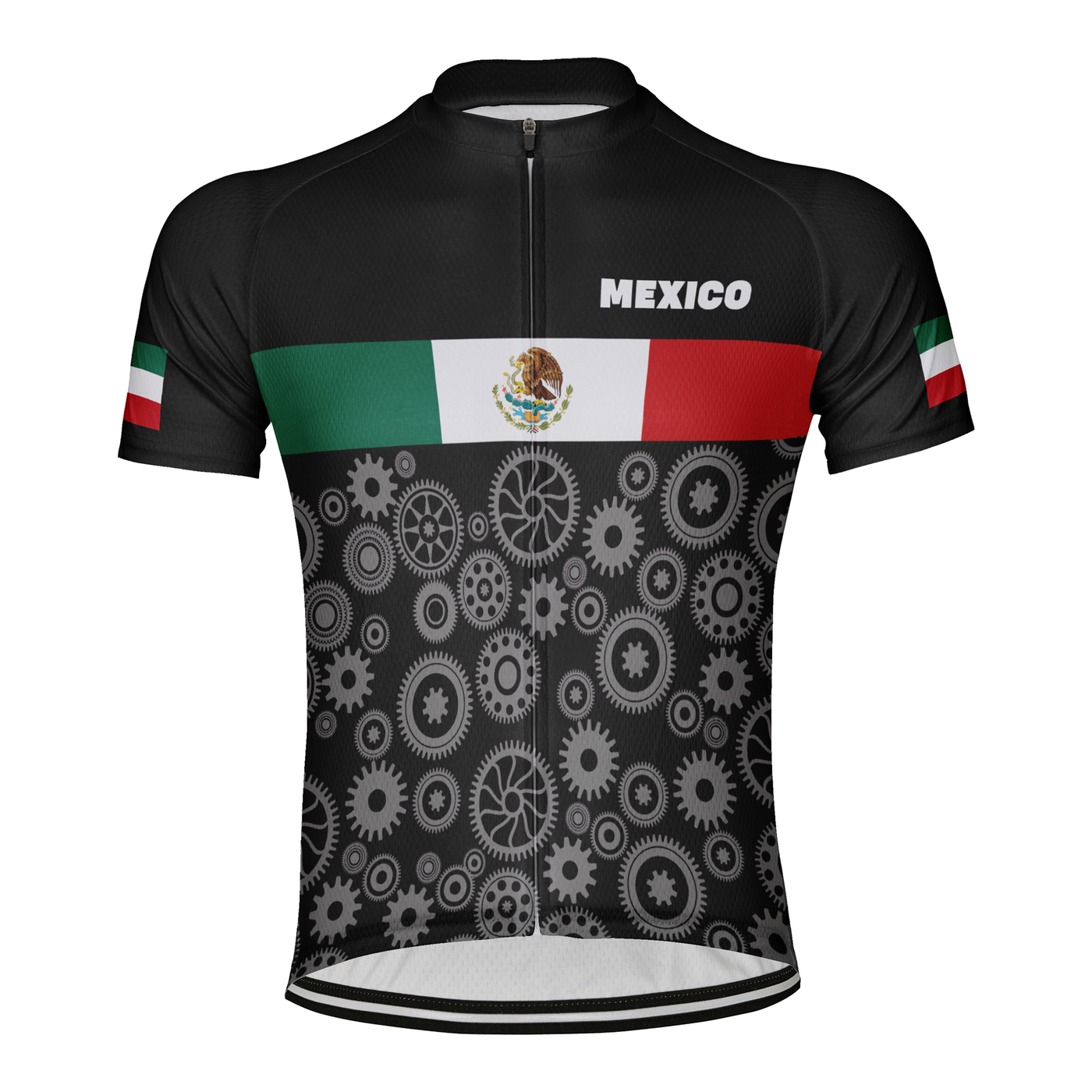 Customized Mexico Men's Cycling Jersey Short Sleeve