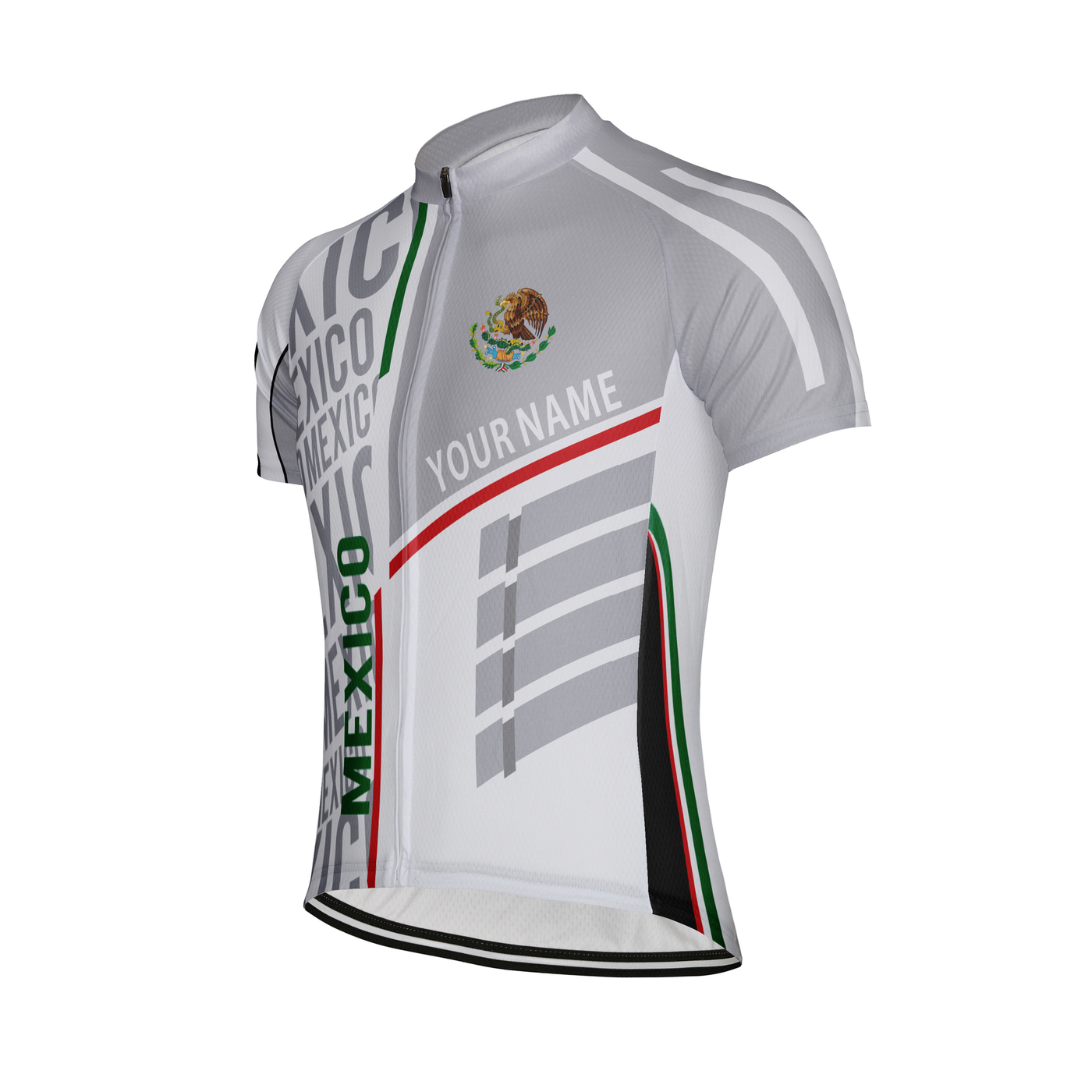 Customized Mexico Men's Cycling Jersey Short Sleeve