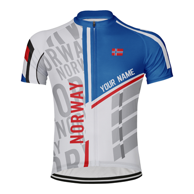 Customized Norway Men's Cycling Jersey Short Sleeve