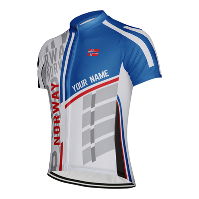 Customized Norway Men's Cycling Jersey Short Sleeve