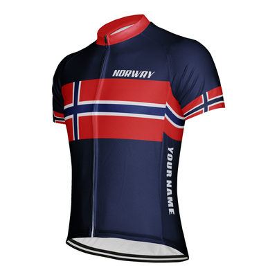 Customized Norway Men's Cycling Jersey Short Sleeve