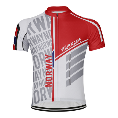 Customized Norway Men's Cycling Jersey Short Sleeve