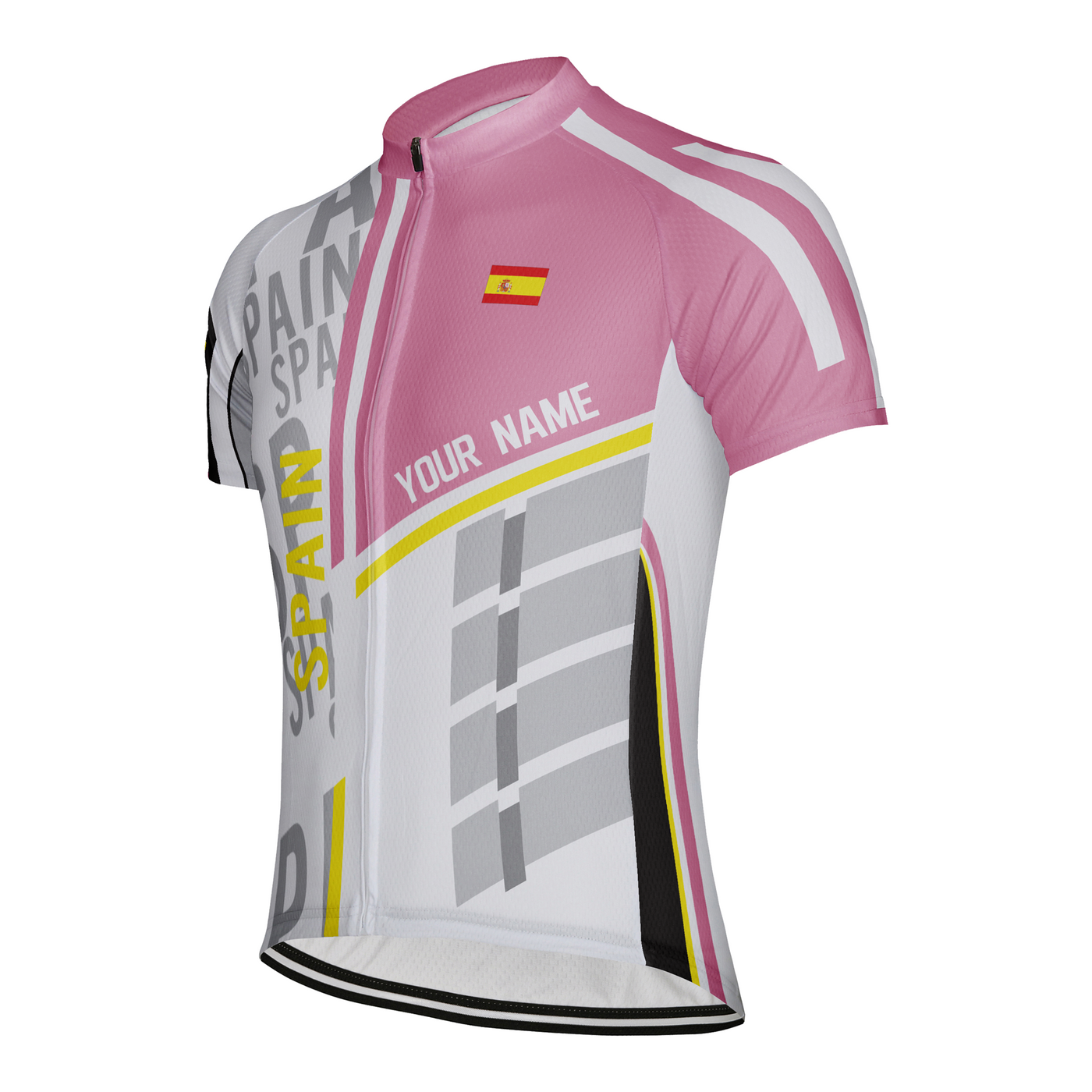 Customized Spain Men's Cycling Jersey Short Sleeve
