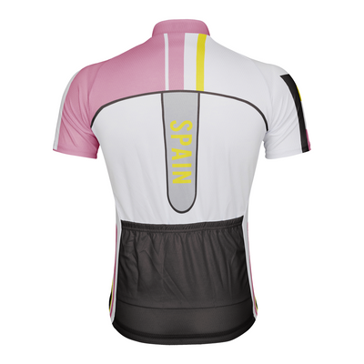 Customized Spain Men's Cycling Jersey Short Sleeve