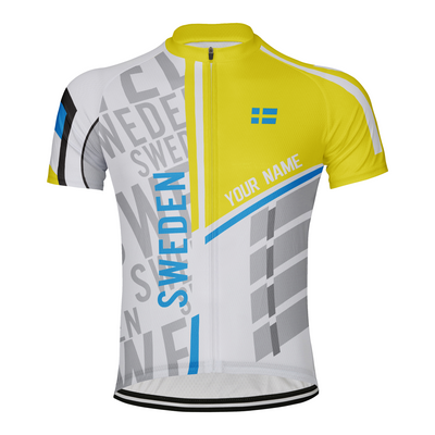 Customized Sweden Men's Cycling Jersey Short Sleeve