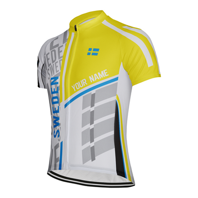 Customized Sweden Men's Cycling Jersey Short Sleeve
