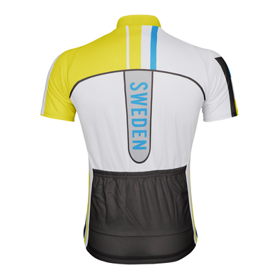 Customized Sweden Men's Cycling Jersey Short Sleeve