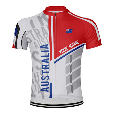 Customized Australia Men's Cycling Jersey Short Sleeve