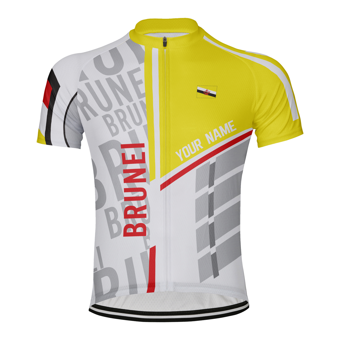 Customized Brunei Men's Cycling Jersey Short Sleeve
