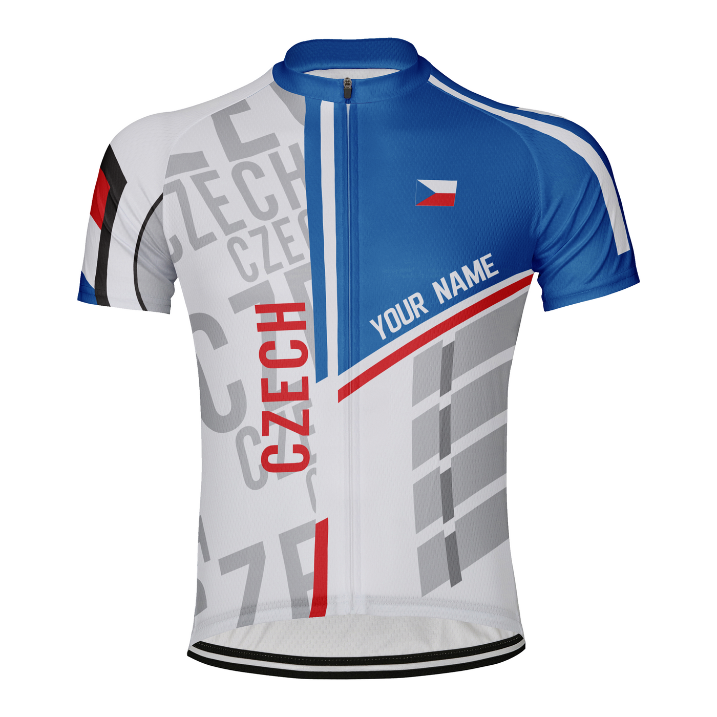 Customized Czech Men's Cycling Jersey Short Sleeve