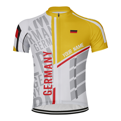 Customized Germany Men's Cycling Jersey Short Sleeve
