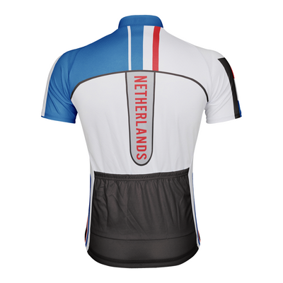 Customized Netherlands Men's Cycling Jersey Short Sleeve