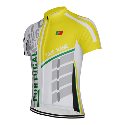 Customized Portugal Men's Cycling Jersey Short Sleeve