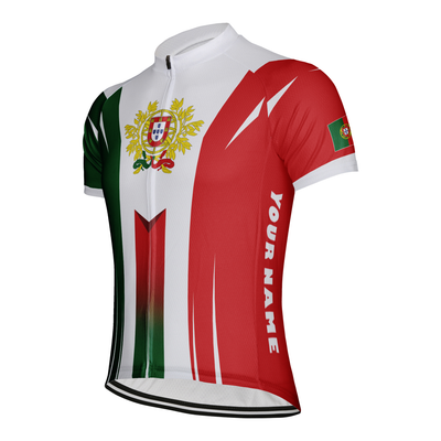 Customized Portugal Men's Cycling Jersey Short Sleeve