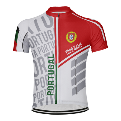 Customized Portugal Men's Cycling Jersey Short Sleeve