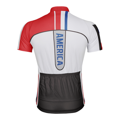 Customized United States Men's Cycling Jersey Short Sleeve