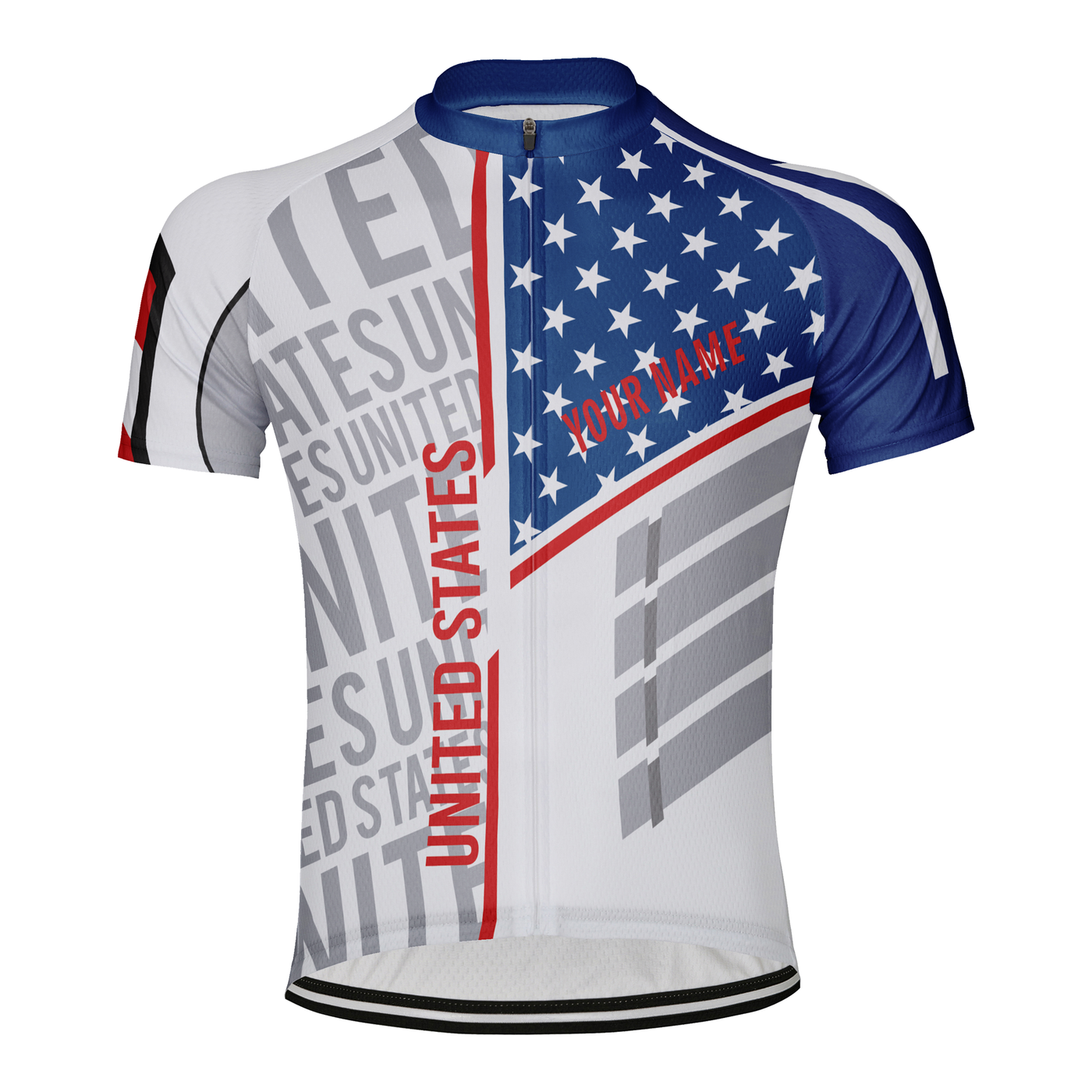 Customized United States Men's Cycling Jersey Short Sleeve