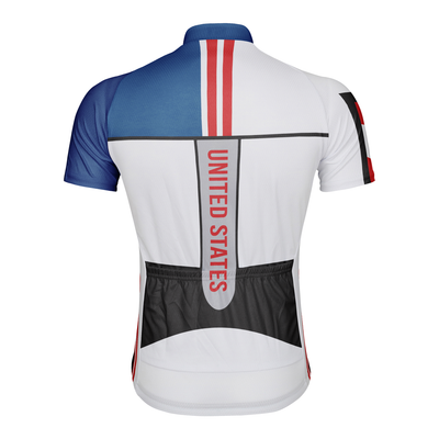 Customized United States Men's Cycling Jersey Short Sleeve