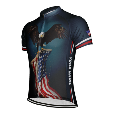 Customized United States Men's Cycling Jersey Short Sleeve