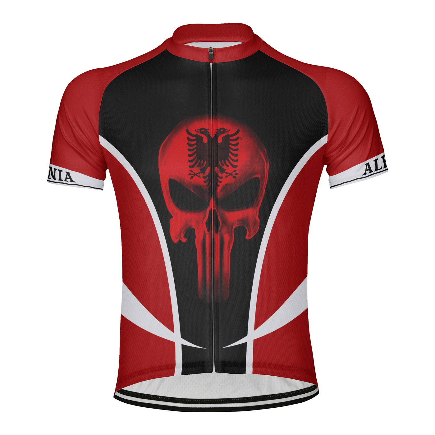 Customized Albania Men's Cycling Jersey Short Sleeve