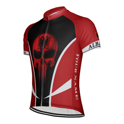 Customized Albania Men's Cycling Jersey Short Sleeve