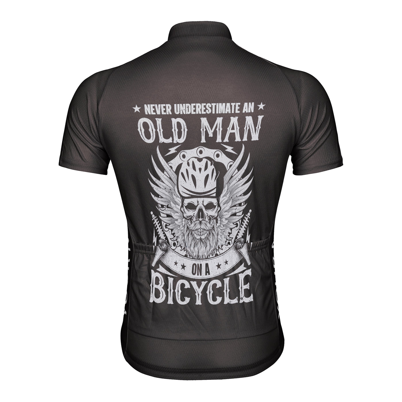 Customized Never Underestimate An Old Man Men's Cycling Jersey Short Sleeve