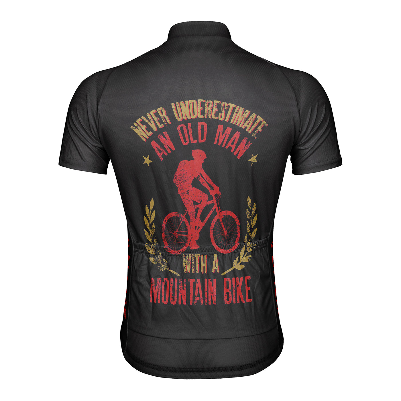 Customized Never Underestimate An Old Man Men's Cycling Jersey Short Sleeve