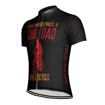 Customized Never Underestimate An Old Man Men's Cycling Jersey Short Sleeve