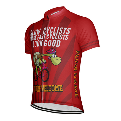 Customized Tortoise Men's Cycling Jersey Short Sleeve