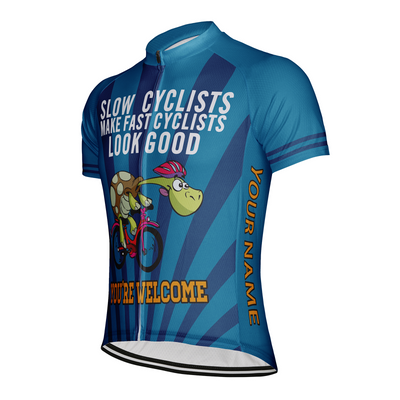Customized Tortoise Men's Cycling Jersey Short Sleeve