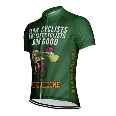 Customized Tortoise Men's Cycling Jersey Short Sleeve