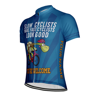Customized Tortoise Men's Cycling Jersey Short Sleeve
