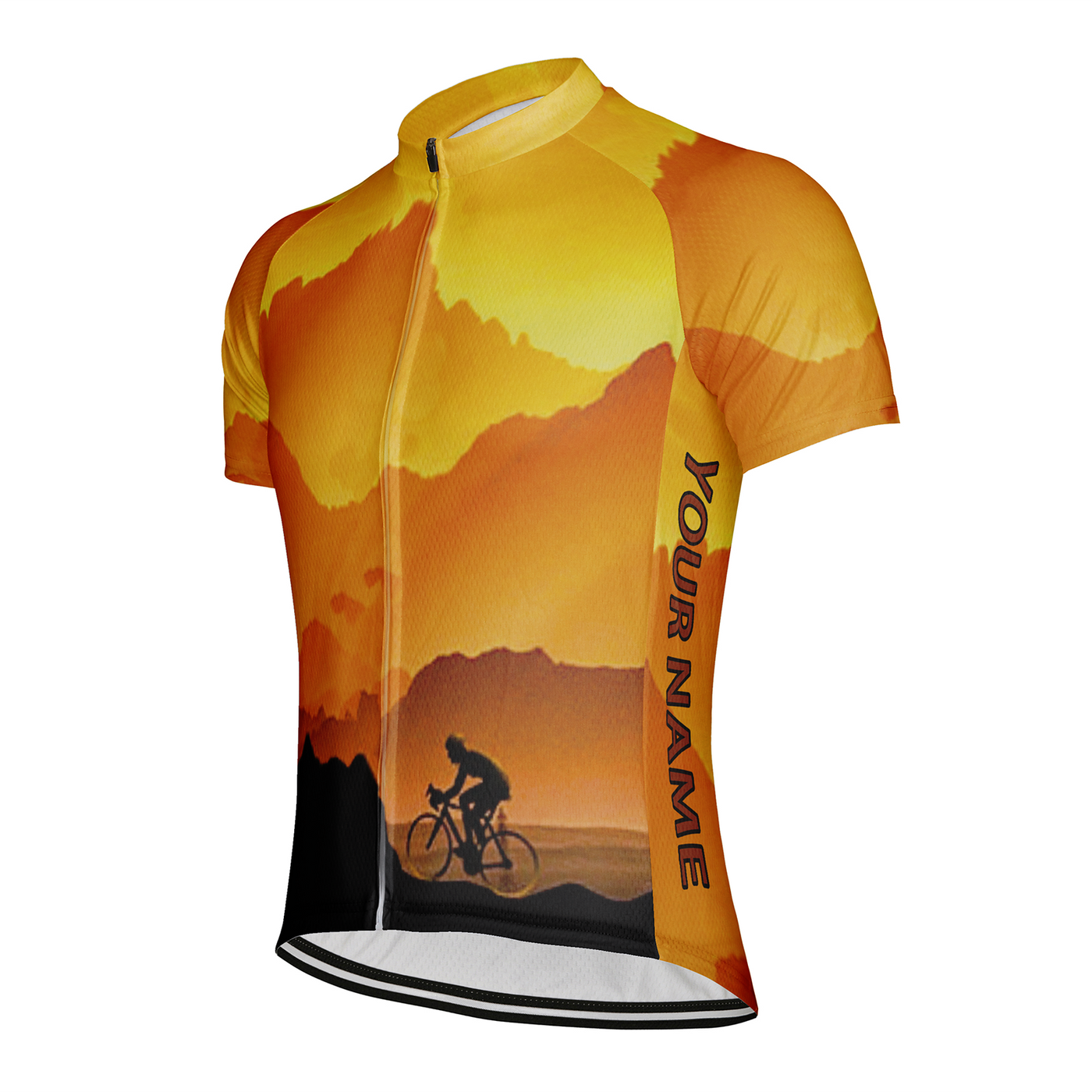 Customized Mountain Men's Cycling Jersey Short Sleeve