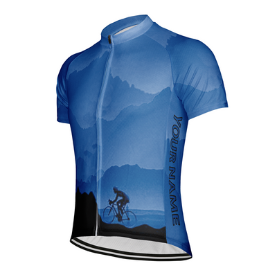 Customized Mountain Men's Cycling Jersey Short Sleeve