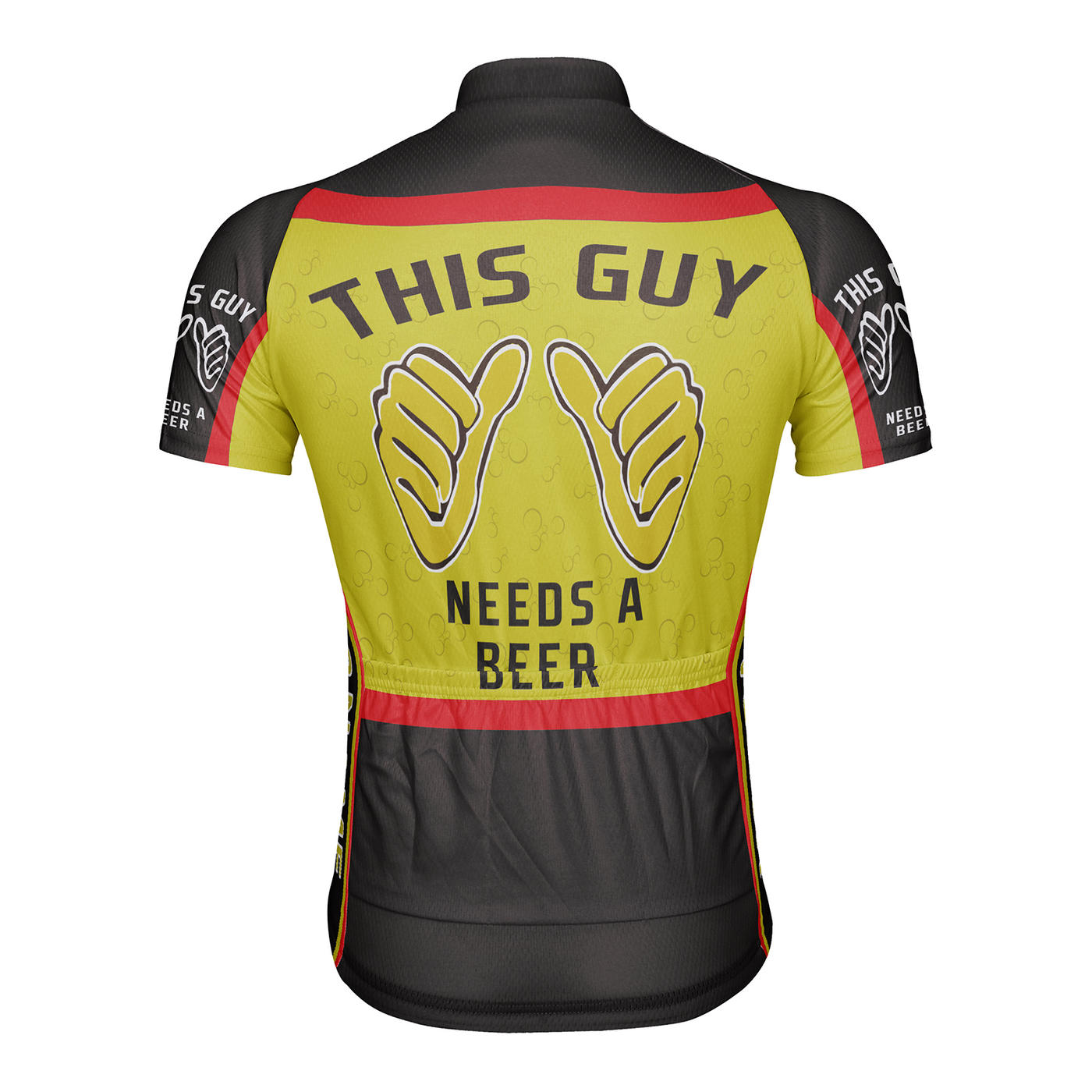 Customized This Guy Needs A Beer Men's Cycling Jersey Short Sleeve