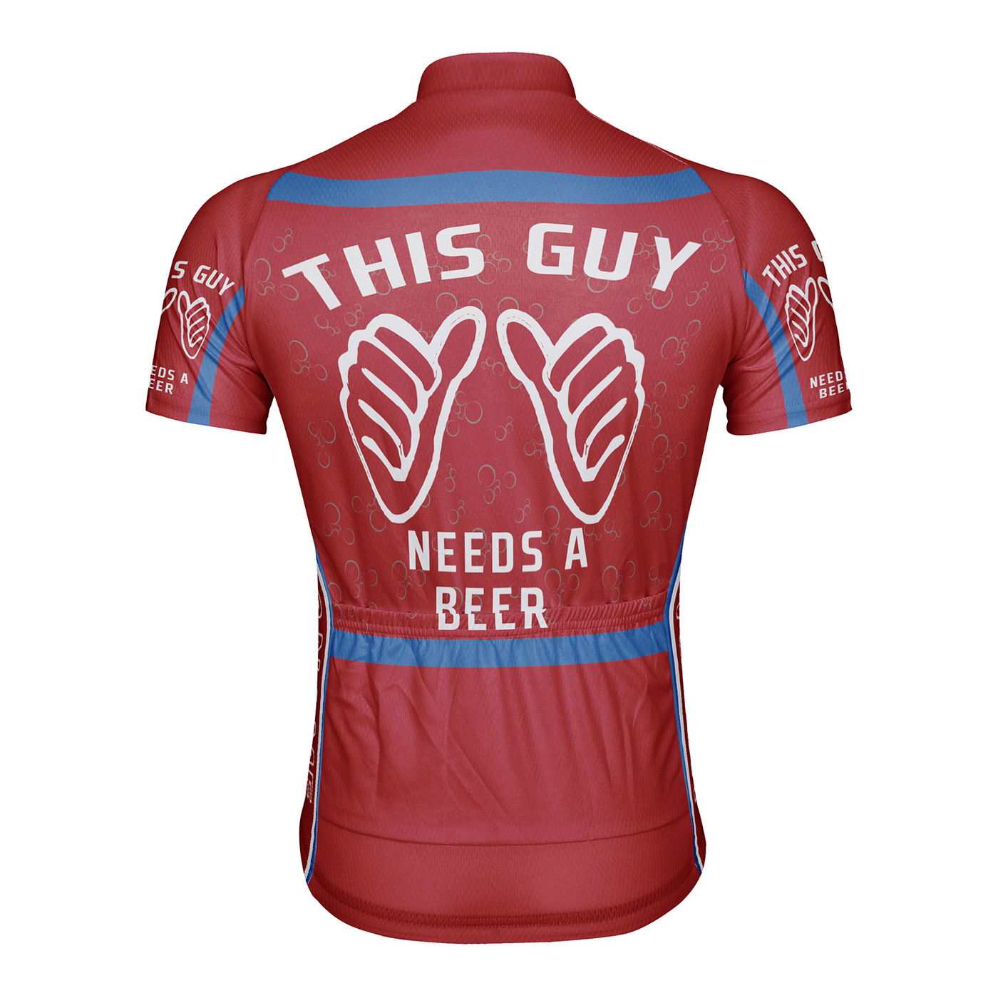Customized This Guy Needs A Beer Men's Cycling Jersey Short Sleeve