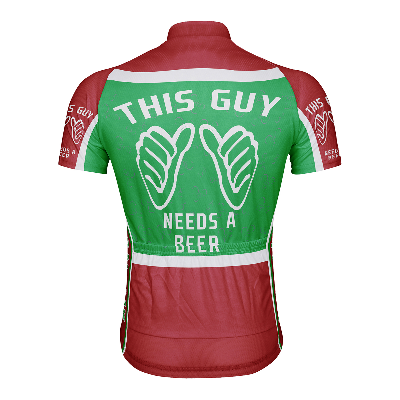 Customized This Guy Needs A Beer Men's Cycling Jersey Short Sleeve