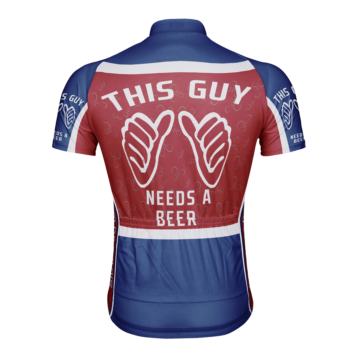 Customized This Guy Needs A Beer Men's Cycling Jersey Short Sleeve