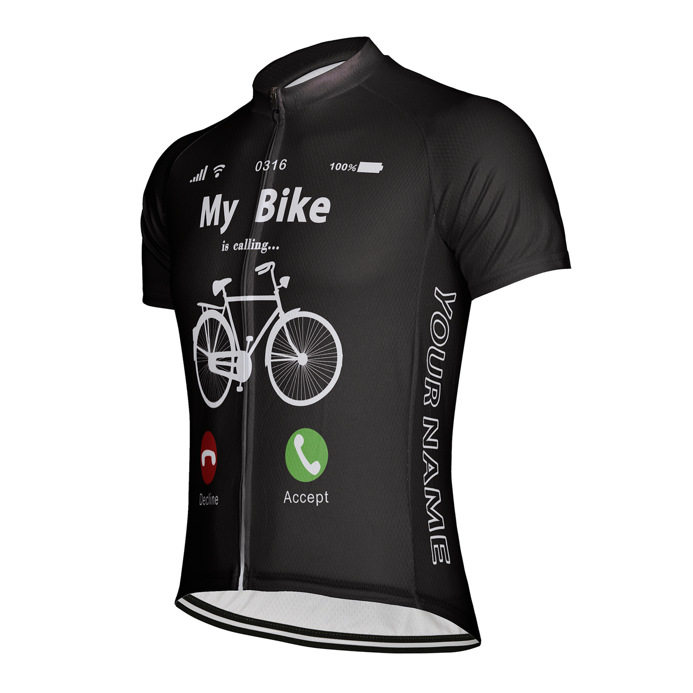 Customized My Bike Is Calling Men's Cycling Jersey Short Sleeve