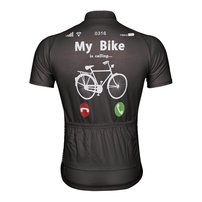 Customized My Bike Is Calling Men's Cycling Jersey Short Sleeve